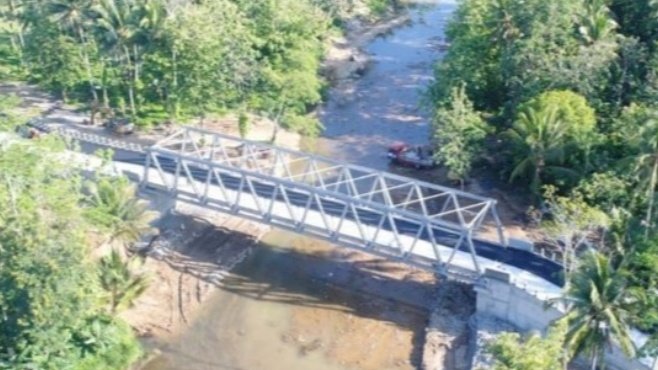 Jembatan yang menghubungkan Sitiarjo-Sidodadi setelah dibangun Dinas PU Bina Marga/Ist