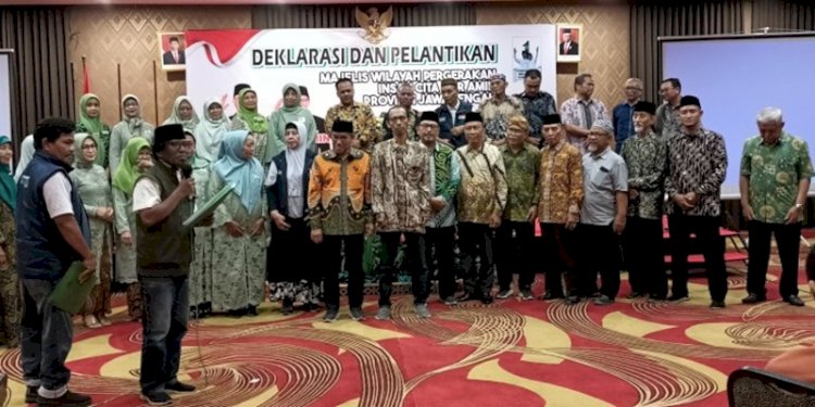 Deklarasi Pergerakan Insan Cita for Amin Provinsi Jawa Tengah (Jateng) berlangsung di hotel Grasia Semarang, Rabu (10/1)/RMOLJateng