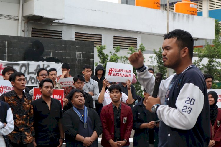Aksi yang dilakukan BEM Unair 