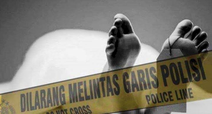 Ilustrasi mayat dan garis polisi