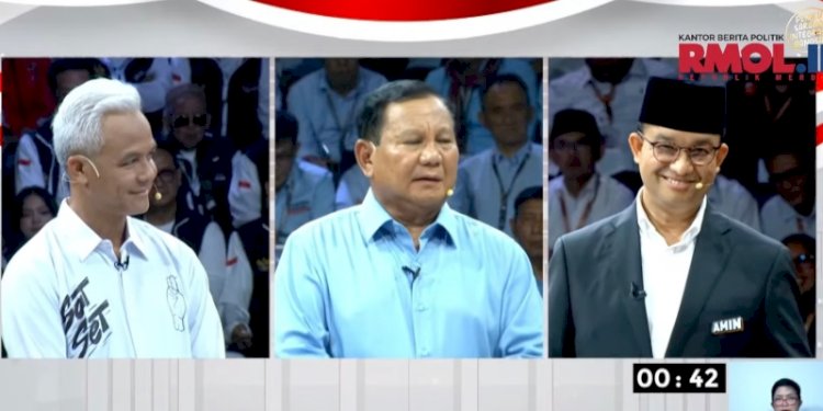 Calon Presiden 2024, Ganjar Pranowo, Prabowo Subianto, Anies Baswedan/RMOL