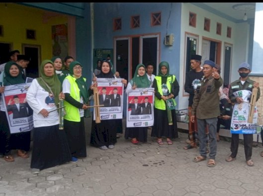 Kegiatan Caleg PKB Jember Gerebek Paslon 01 AMIN/RMOLJatim