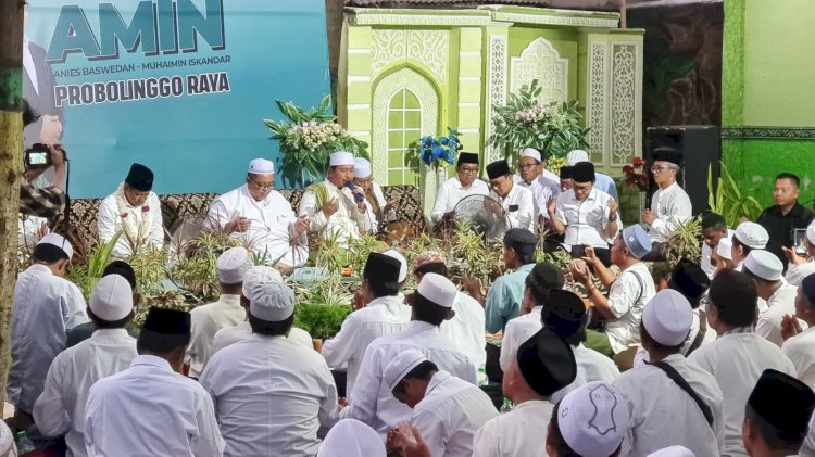 Laskar Santri Probolinggo Raya Bersatu untuk memenangkan Paslon Anies Muhaimin / RMOL Jatim