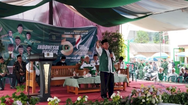 Foto : Peringatan Harlah PPP ke- 51 di Bondowoso/RMOLJatim