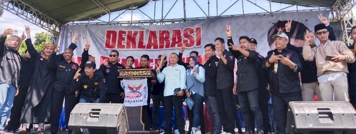 Massa GRIB Jaya se-Jatim deklarasi dukung Prabowo-Gibran di Kabupaten Malang/RMOLJatim