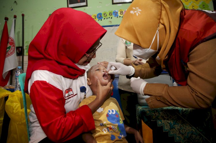 Teks foto: Sub PIN Polio putaran Pertama/ist