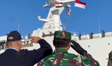 Usai Misi Kemanusiaan, KRI dr. Radjiman Wedyodiningrat-992 Kembali ke Tanah Air