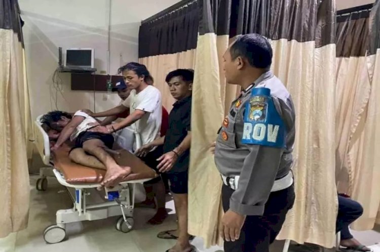 Korban saat menjalani perawatan intensif di rumah sakit Rizani/Ist