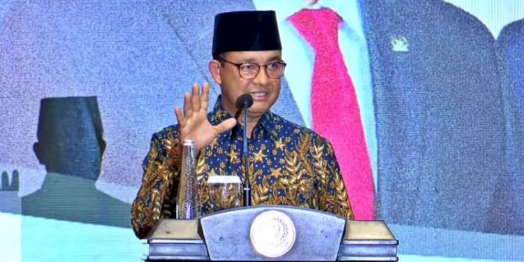 Capres Nomor Urut 1, Anies Baswedan, menghadiri sarasehan DPD RI, Jumat (2/2)/RMOL