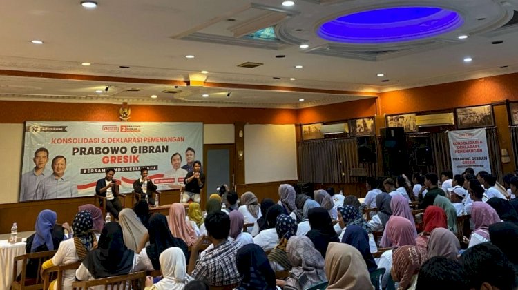 Gabungan relawan di Gresik Jatim kompak dukung Gibran/ ist