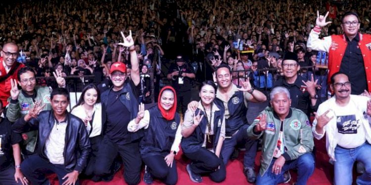 Wakil Ketua TPN Ganjar-Mahfud, Jenderal Purn Andika Perkasa, saat Pesta Rakyat Ganjar-Mahfud, di Sidoarjo/Ist