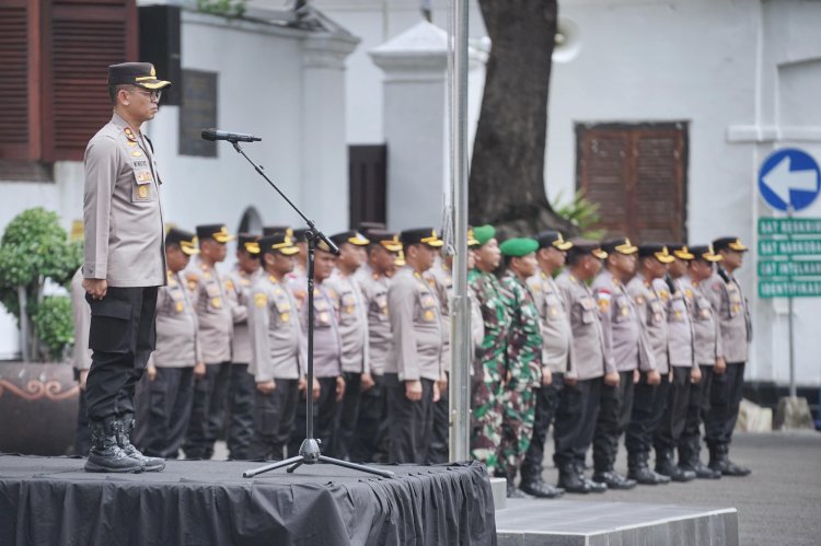 Apel TNI Polri dan satpol PP Surabaya 