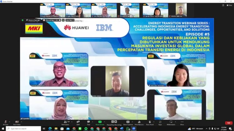 Webinar yang diselenggarakan MKI dalam mencari solusi percepatan transisi energi 