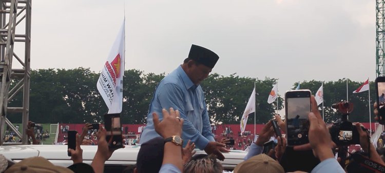 Prabowo Subianto saat di Sidoarjo 