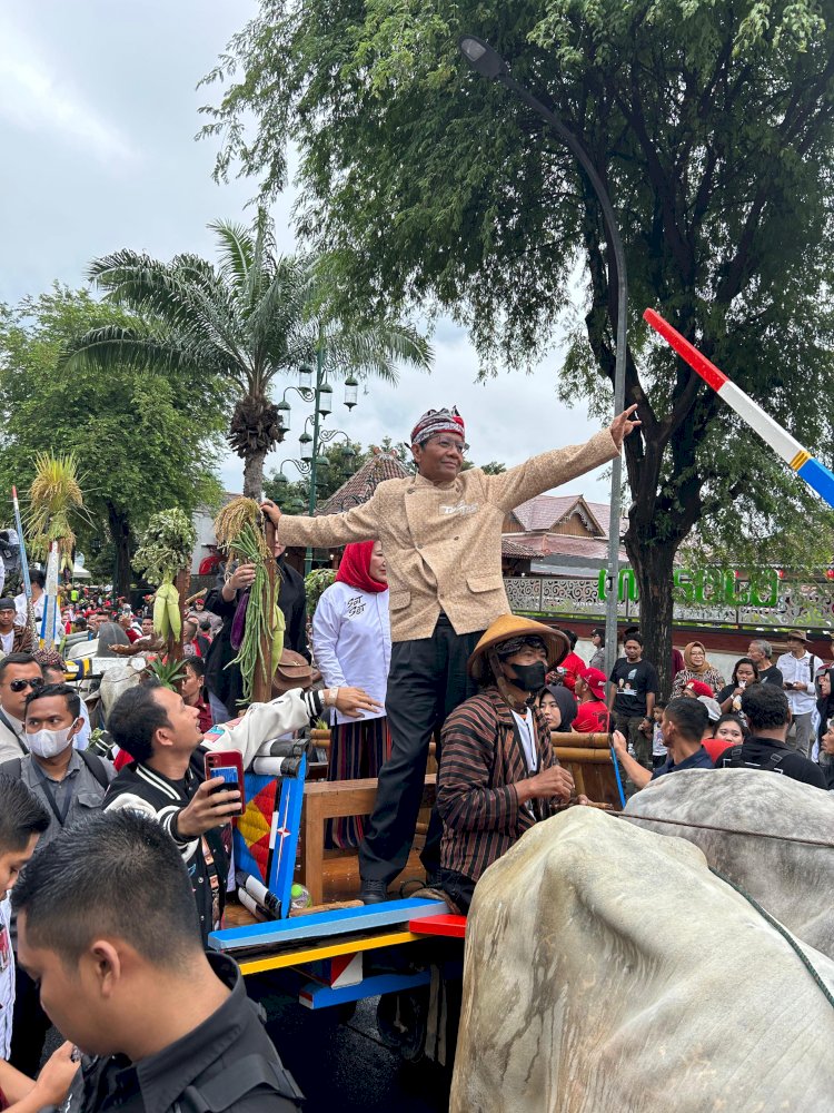 Blacius Subono saat di kampanye Ganjar-Mahfud 