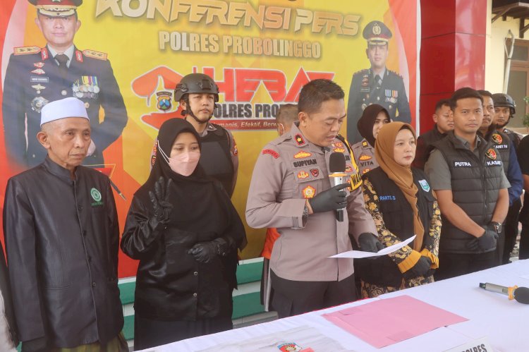 Suasana Rilis di Mapolres Probolinggo. /RMOLJatim