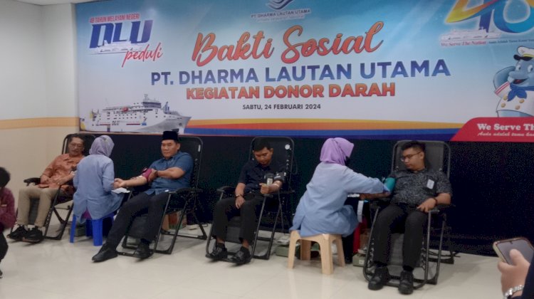 Baksos donor darah di PT DLU