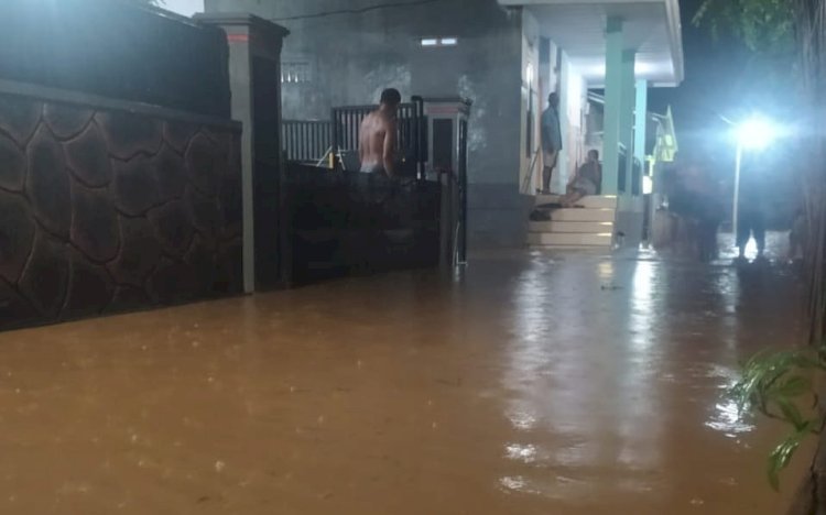 Lokasi banjir di Dusun Krajan Desa Dringu Kabupaten Probolinggo/Istimewa