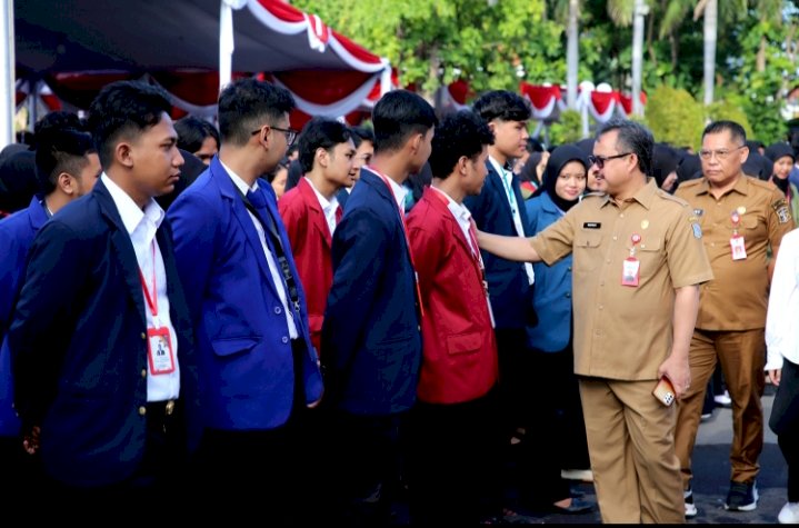 Ikhsan menerima mahasiswa program Magang Studi Independen Bersertifikat/RMOLJatim