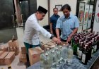 Polres Jombang Dua Hari Sita Ratusan Miras, Bekuk 8 Pelaku