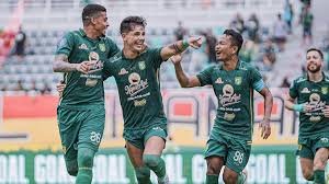 Selebrasi pemain Persebaya Surabaya saat melawan PSS Sleman di pekan ke-27 Liga 1 2023/@officialpersebaya