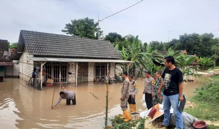 Banjir Bojonegoro yang terjadi akibat luapan sungai Bengawan Solo/Ist