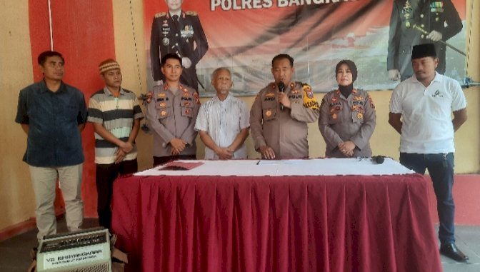 Konferensi pers terkait kasus Restorative Justice kasus pencurian di Gereja Kamal Bangkalan/RMOLJatim