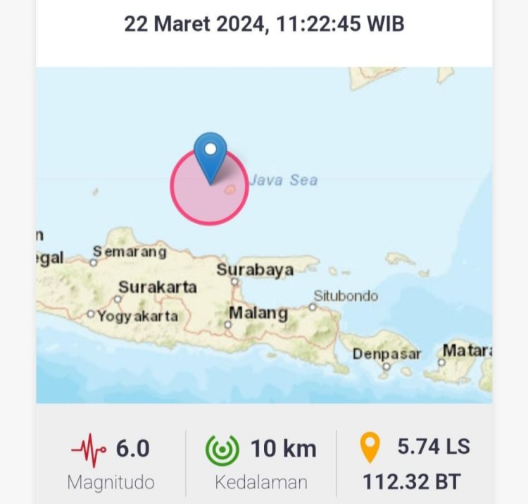 Peta lokasi gempa / ist