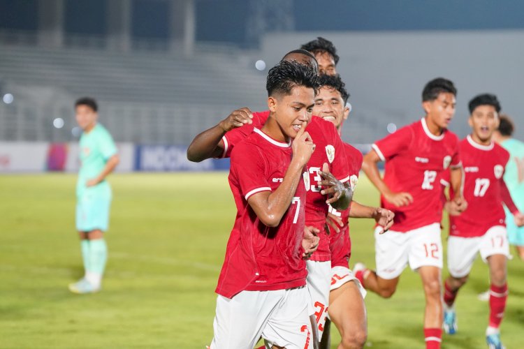 Timnas Garuda Indonesia U20 dalam laga uji coba lawan China/Ist