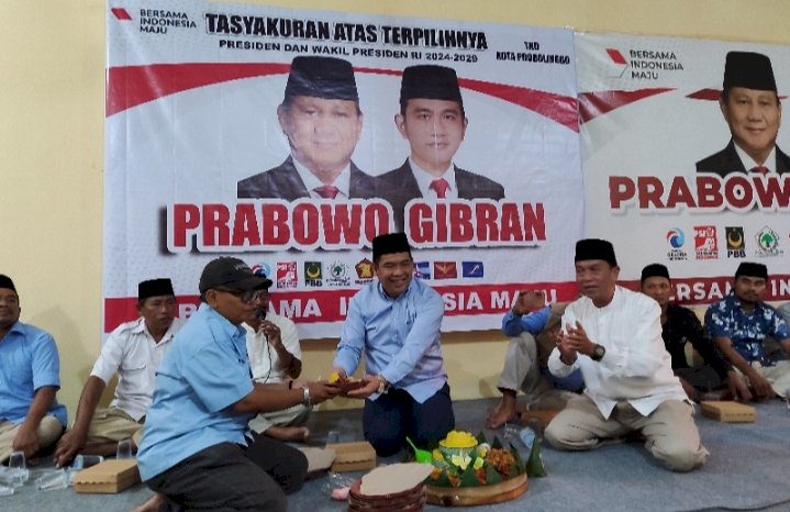 Tasyakuran Kemenangan Prabowo-Gibran di Kota Probolinggo/RMOLJatim