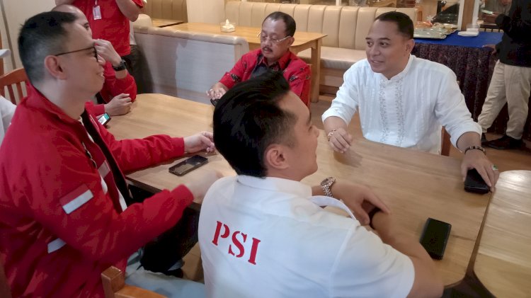 Pertemuan PSI Surabaya bersama Walikota Eri Cahyadi dan Armuji 