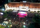 17 Ribu Lebih Suporter Nobar Timnas Indonesia U-23 vs Uzbekistan di Balai Kota Surabaya