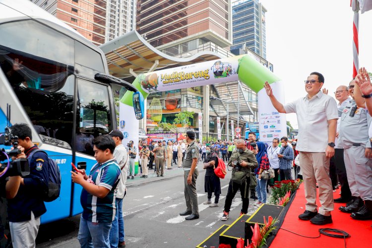 Dishub Jatim memberangkatkan 96 unit bus dengan total 3.840 orang penumpang dalam acara Mudik Bareng Gratis/Ist