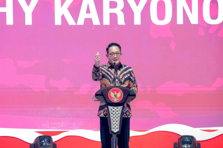 Pj Gubernur Adhy saat menghadiri Gala Dinner Peringatan Hari Otonomi Daerah (Otoda) ke-28 Tahun 2024/Ist