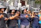 Wartawan Malang Raya Demo Tolak RUU Penyiaran