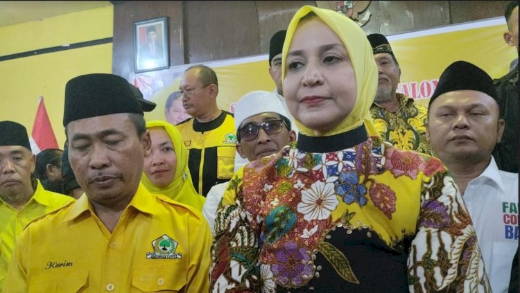dr Faida saat berkunjung ke Kantor DPD Partai Golkar Jember ( RMOLJatim).