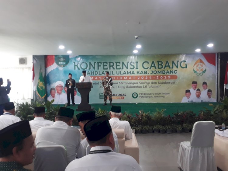 Poto - Konfercab PCNU Jombang, H Basyarudin Ketua Panitia/RMOLJatim