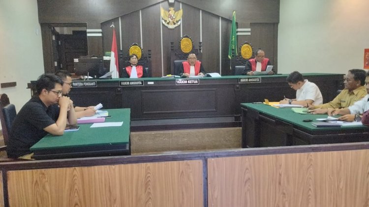 Sidang dengan agenda pemeriksaan saksi kepemilikan tanah eks lokalisasi Besini Puger/Ist