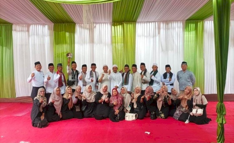 Majelis Ta'lim Nurul Falah Al-Adzkiya dan Petara 04 usai menggelar acara tabligh akbar dan halal bi halal/Ist