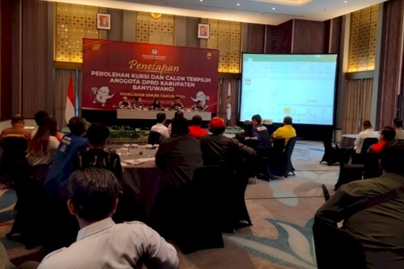 KPU Banyuwangi rapat pleno penetapan anggota DPRD Banyuwangi terpilih 2024-2029/RMOLJatim