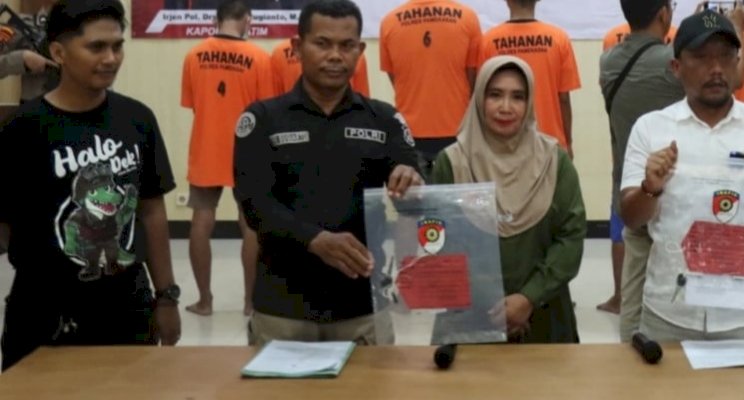 Polres Pamekasan saat menggelar konferensi pers / net