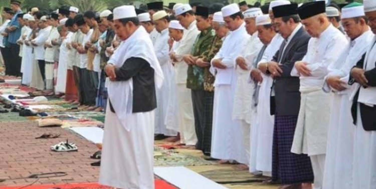  Ilustrasi salat Iduladha/Net