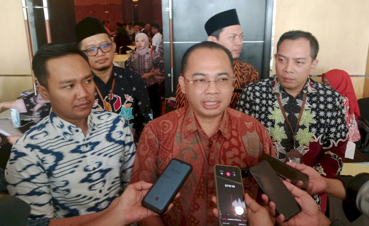 Pj Walikota Madiun Eddy Supriyanto usai menghadiri pelantikan pelantikan Pengawas Kelurahan se-Kota Madiun di Hotel Aston/RMOLJatim