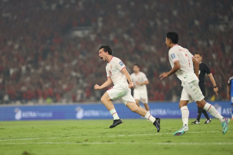 Thom Haye selebrasi usai cetak gol/Ist