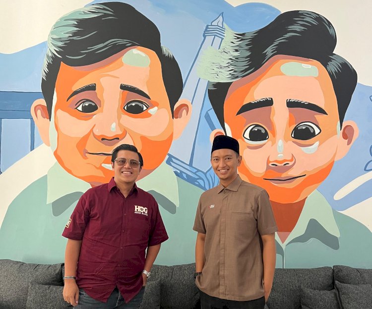 Teks foto: Hendy Setiono bersama Muhammad Arief Rosyid Hasan/RMOLJatim