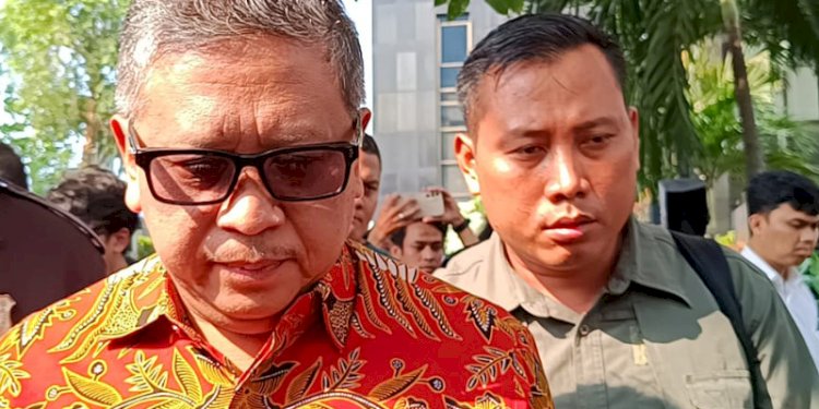 Sekjend PDI Perjuangan Hasto Kristiyanto dan Kusnadi/RMOL