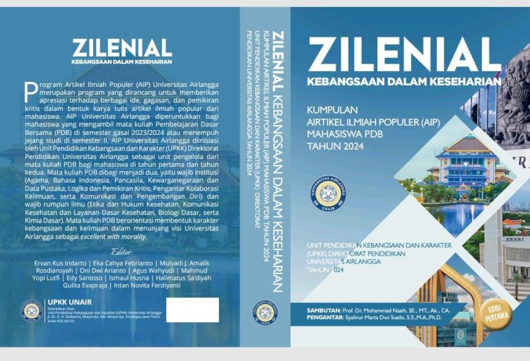 Buku karya Maba Unair berjudul ''Zilenial, Kebangsaan dalam Keseharian''/Ist