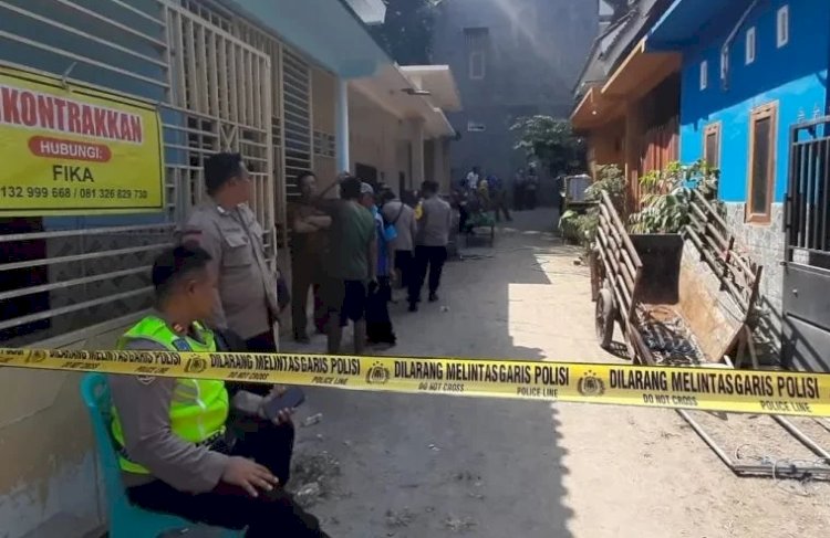 TKP pembunuhan balita diberi garis polisi/Ist