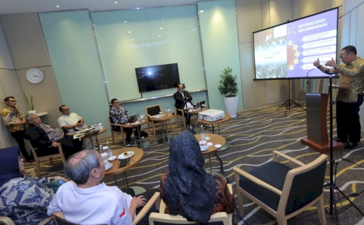 Sekretaris Daerah (Sekda) Kota Mojokerto, Gaguk Tri Prasetyo saat mempresentasikan SPBE/Ist