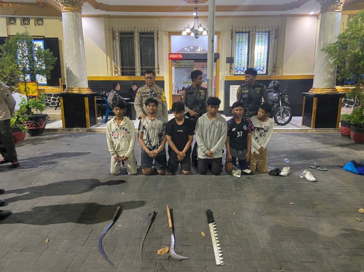 Para anggota Gangster yang diamankan